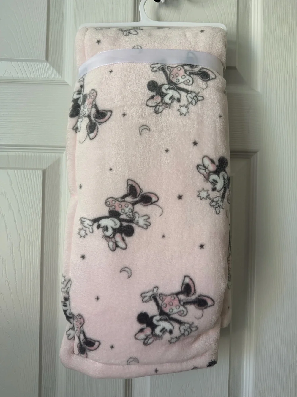 Disney Baby Minnie Mouse Pink Plush Fleece Blanket 30x40 NWT